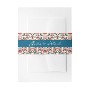 Bandeau De Faire-part Mariage géométrique en treillis marocain