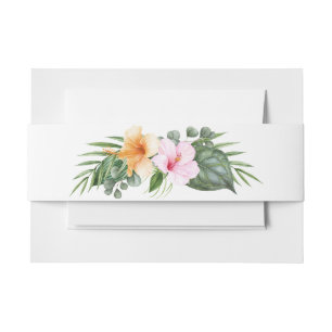Bandeau De Faire-part Mariage Hawaiian Luau Tropical Beach