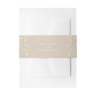 Bandeau De Faire-part Mariage Inspiré de Carton de Souffle de Bébé