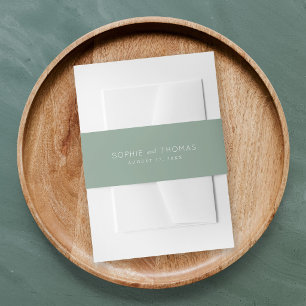 Bandeau De Faire-part Mariage Light Sage