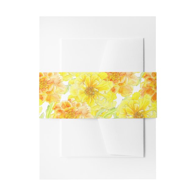 Bandeau De Faire-part Mariage marigolds (Devant example)