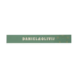 Bandeau De Faire-part Mariage minimal Vosvos vert