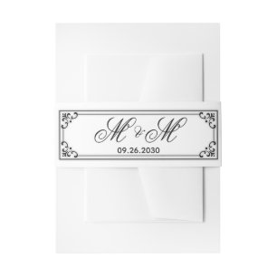 Bandeau De Faire-part Mariage minimaliste moderne simple élégant