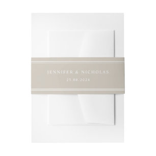 Bandeau De Faire-part Mariage moderne élégant