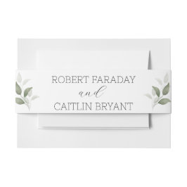 Bandeau De Faire-part Mariage moderne verdure