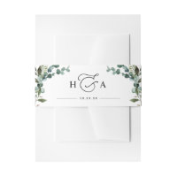 Mariage Monogramme à la Végétation Rustique