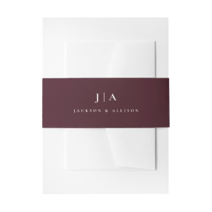 Bandeau De Faire-part Mariage Monogramme Classique