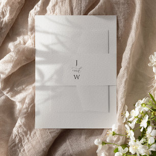 Bandeau De Faire-part Mariage monogramme simple et élégant