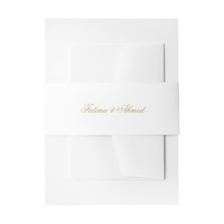 Bandeau De Faire-part Mariage musulman blanc minimal