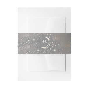 Bandeau De Faire-part Mariage mystique céleste de la Lune