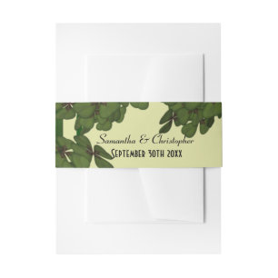 Bandeau De Faire-part Mariage personnalisé irlandais vert et crème
