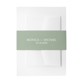 Bandeau De Faire-part Mariage personnalisé Sage Classic