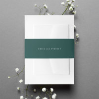 Mariage personnalisé Solid Hunter Green