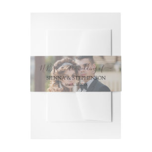 Bandeau De Faire-part Mariage photo rustique