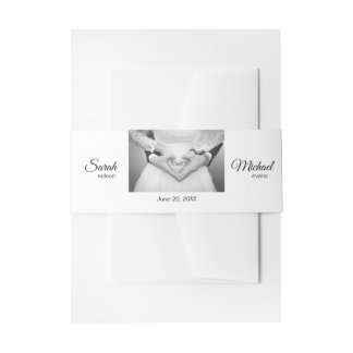 Bandeau De Faire-part Mariage Photo Traditionnel Élégant