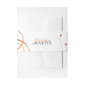 Bandeau De Faire-part Mariage Poétique à la Mélodie Tombante