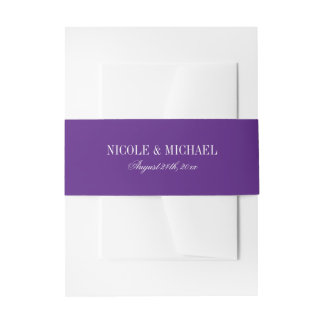 Bandeau De Faire-part Mariage pourpre