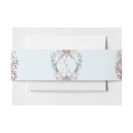 Bandeau De Faire-part Mariage Regency Thème Vintage Monogramme Crest