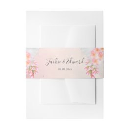 Bandeau De Faire-part Mariage romantique rose