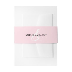 Bandeau De Faire-part Mariage rose