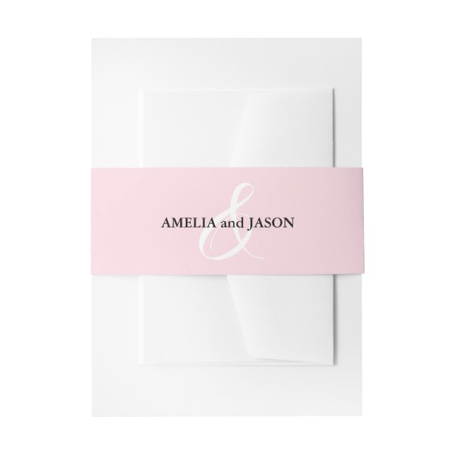 Bandeau De Faire-part Mariage Rose (Devant example)