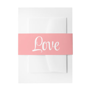 Bandeau De Faire-part Mariage Rose Amour Élégant