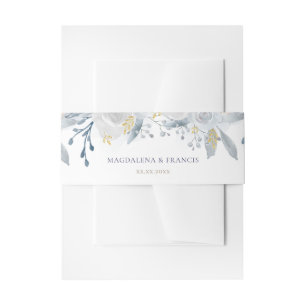 Bandeau De Faire-part mariage rose bleu pâle
