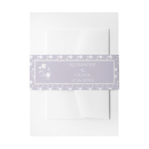 Bandeau De Faire-part Mariage Rose Lavender