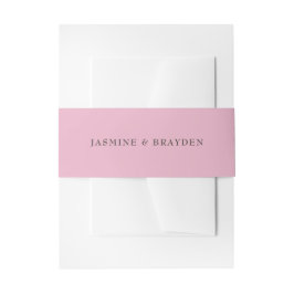 Bandeau De Faire-part Mariage rose simple