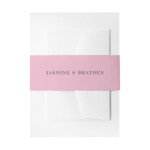 Bandeau De Faire-part Mariage rose simple