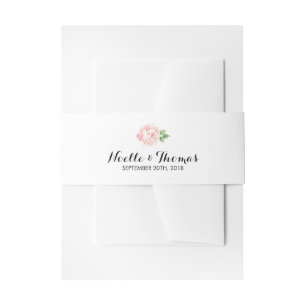 Bandeau De Faire-part Mariage Rose vintage