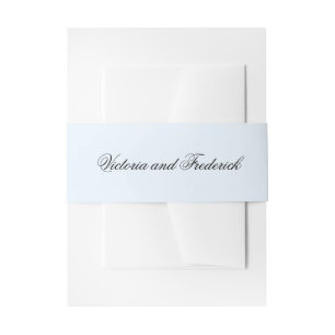 Bandeau De Faire-part Mariage simple bleu clair élégant