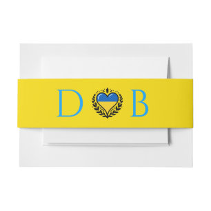 Bandeau De Faire-part Mariage ukrainien en couple
