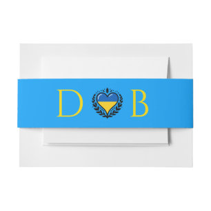 Bandeau De Faire-part Mariage ukrainien en couple