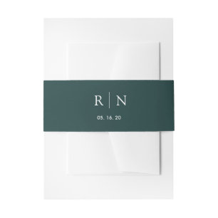 Bandeau De Faire-part Mariage vert COULEUR MODIFIABLE