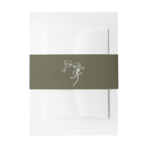 Bandeau De Faire-part Mariage vert HEIDI