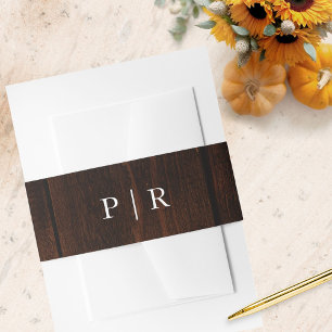 Bandeau De Faire-part Mariage vert Rustic Wood Fall