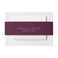 Mariage violet de prune solide