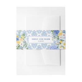 Bandeau De Faire-part Méditerranée Citron Amalfi côte bleu mariage