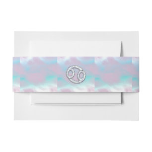 Bandeau De Faire-part Mère du cancer du perle Symbole zodiaque Décor
