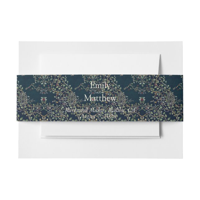 Bandeau De Faire-part Middle-Earth Majesty Invitation Belly Band (Devant Example)