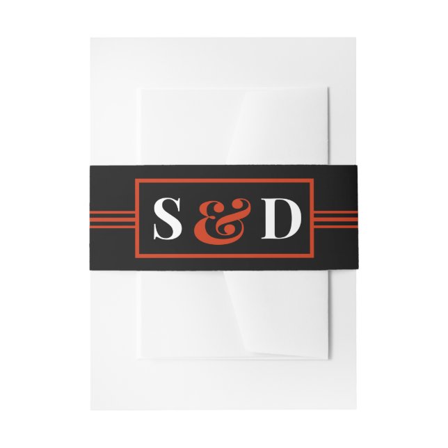 Bandeau De Faire-part Minimal Modern Editable Wedding (Devant example)