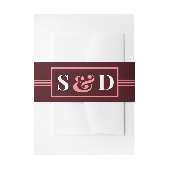 Bandeau De Faire-part Minimal Modern Editable Wedding (Devant example)