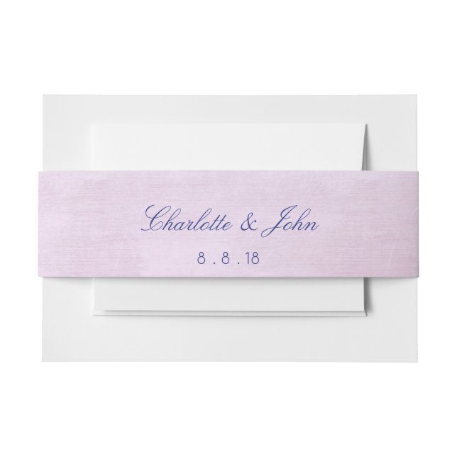 Bandeau De Faire-part Minimalisme Lila Purple Adresse de retour Étiquett (Devant Example)