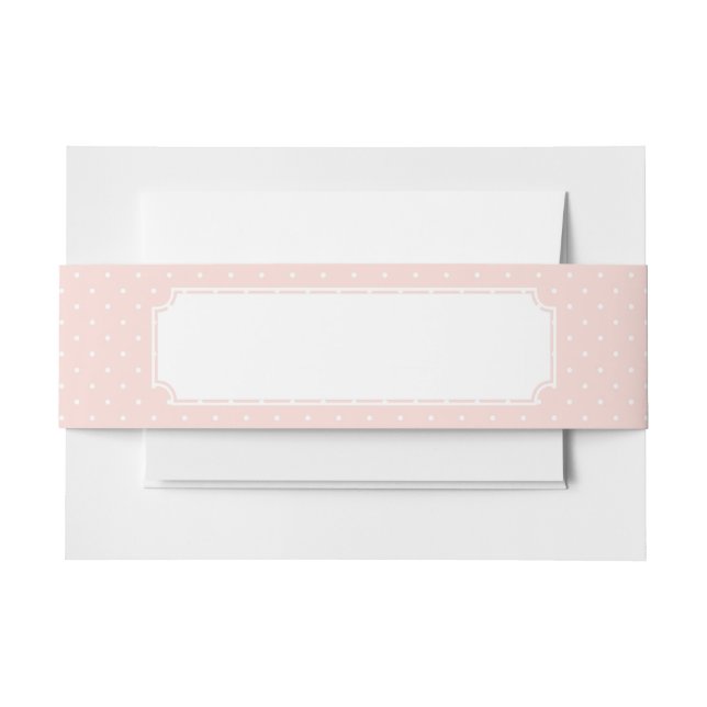 Bandeau De Faire-part Modelez avec le pois blanc 2 (Devant Example)