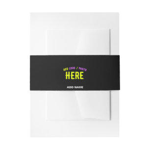 BANDEAU DE FAIRE-PART MODERNE ET MODERNE PERSONNALISABLE NOIR VÉRIFIÉ