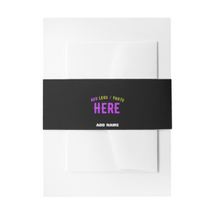 BANDEAU DE FAIRE-PART MODERNE ET MODERNE PERSONNALISABLE NOIR VÉRIFIÉ