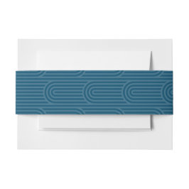 Bandeau De Faire-part Moderne Turquoise Arch Invitation Bande de ventre
