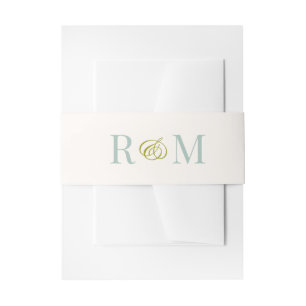 Bandeau De Faire-part Monogramme Ampersand Sage Green Mariage
