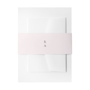 Bandeau De Faire-part Monogramme Arrière - plan simple pâle clair